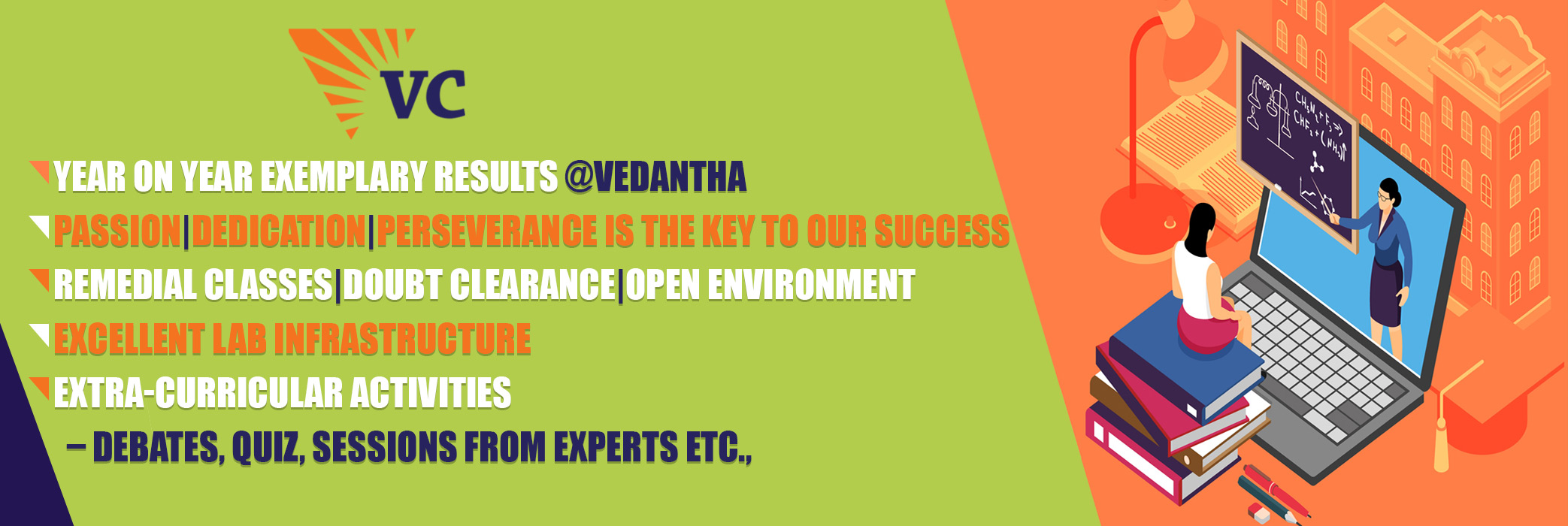 Commencement of Online Classes for all Streams at VEDANTHA